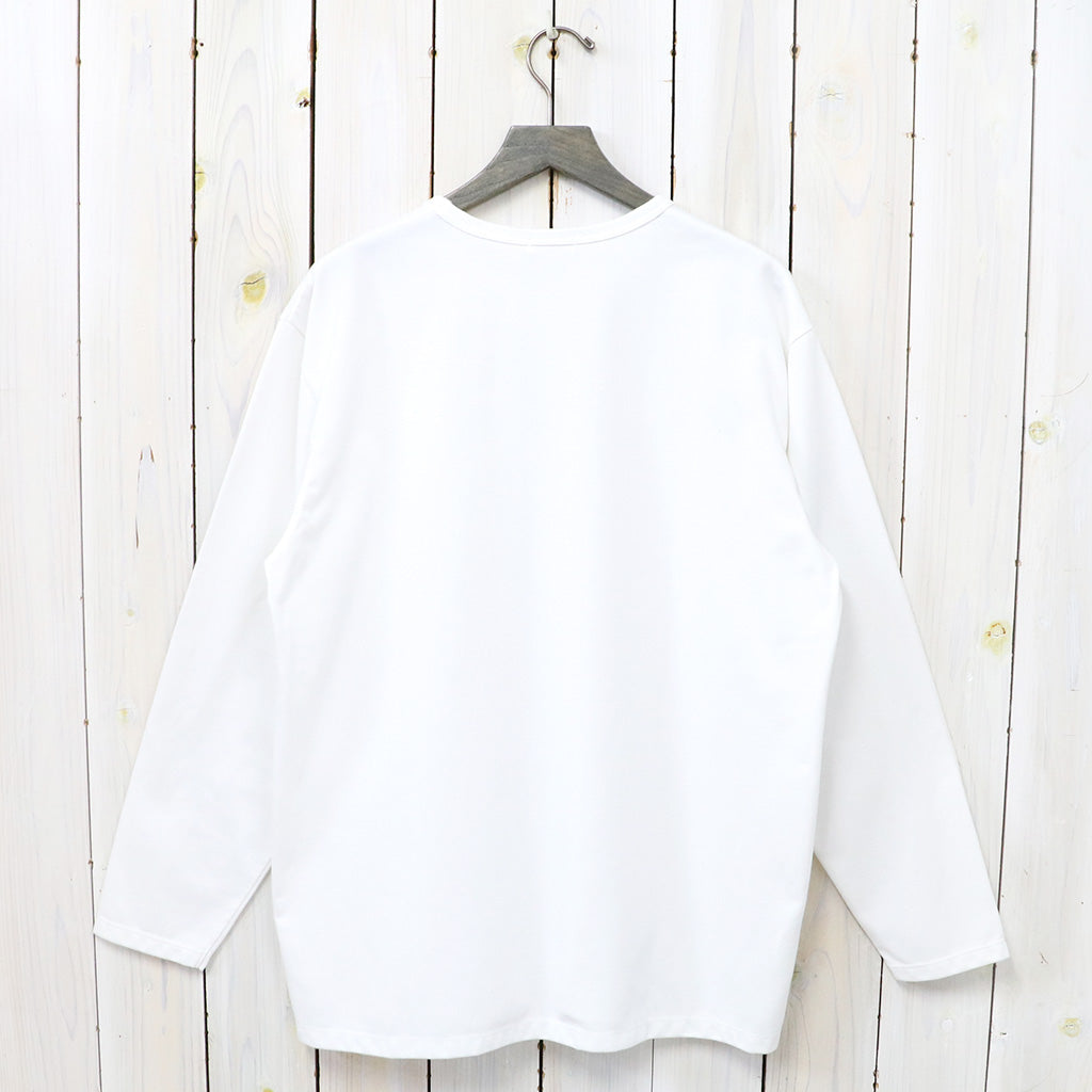 nanamica『COOLMAX Jersey L/S Tee』(White)