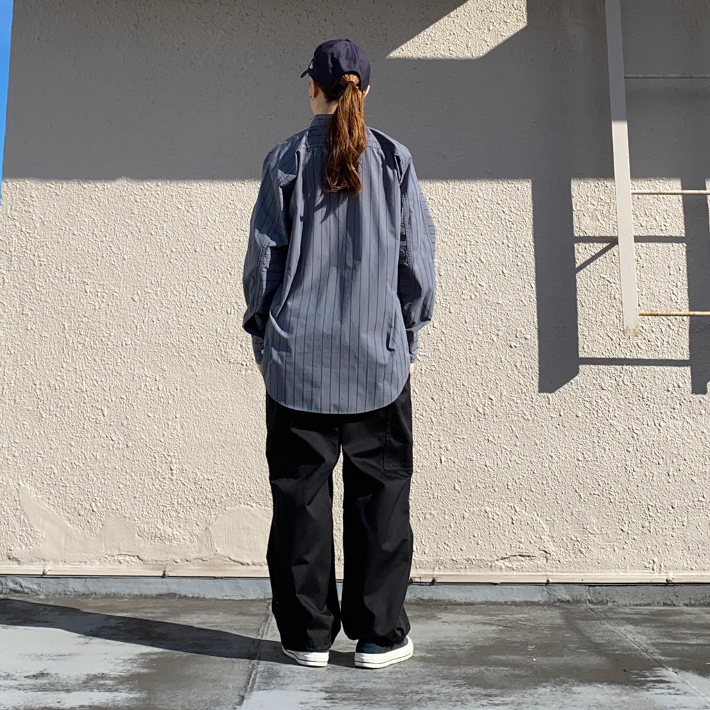 THE NORTH FACE PURPLE LABEL『Striped Field Shirt』(Asphalt Gray)