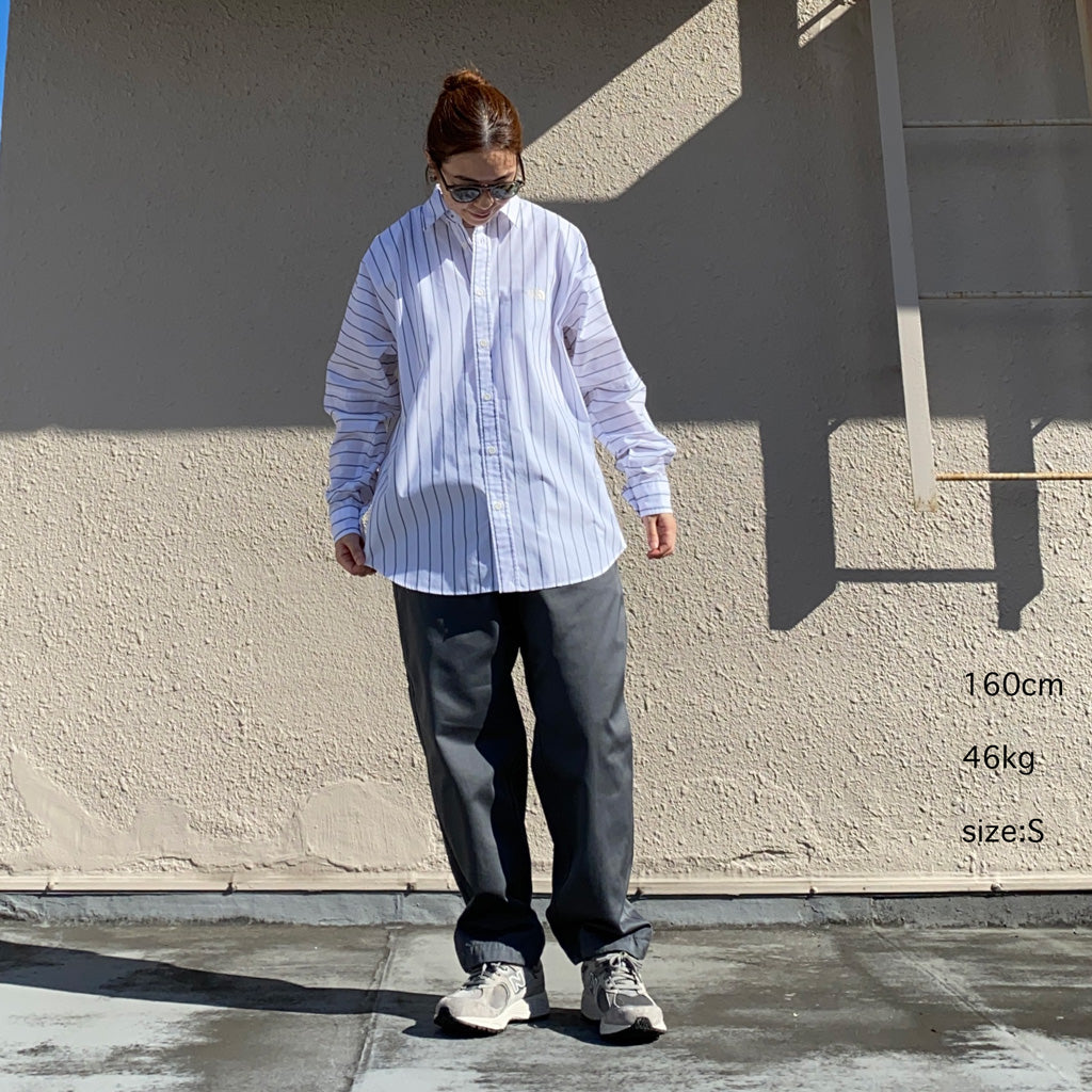 THE NORTH FACE PURPLE LABEL『Striped Field Shirt』(White)