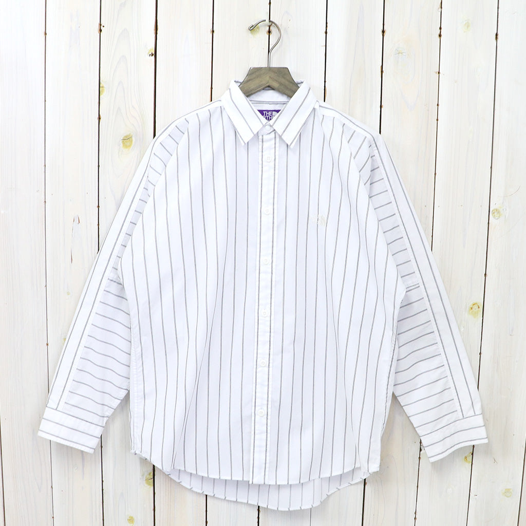 THE NORTH FACE PURPLE LABEL『Striped Field Shirt』(White)