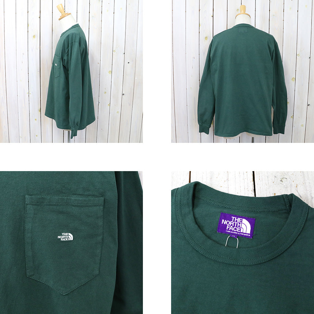 THE NORTH FACE PURPLE LABEL『7oz Long Sleeve Pocket Tee』(Spruce/Off White)