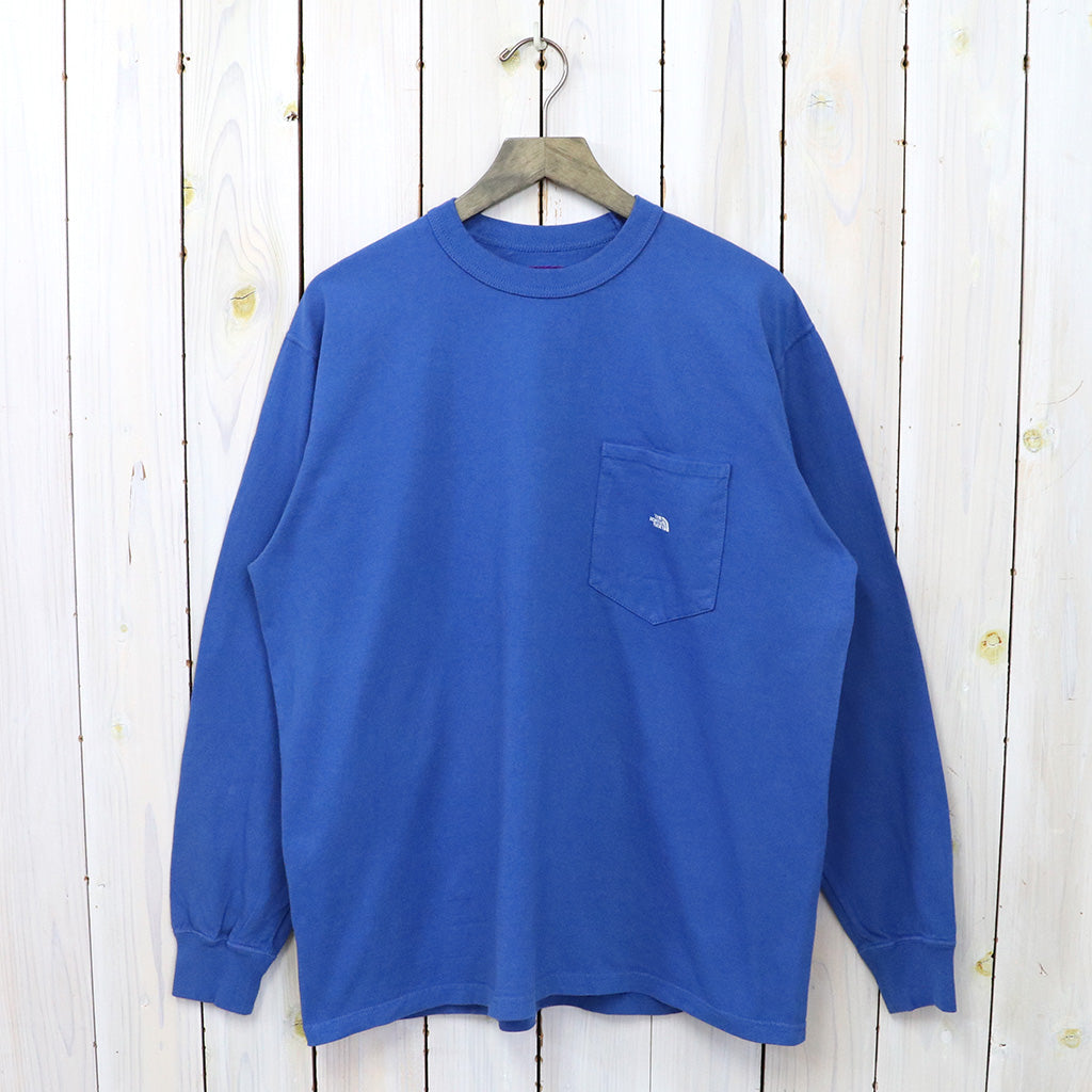 THE NORTH FACE PURPLE LABEL『7oz Long Sleeve Pocket Tee』(Royal Blue/Off White)