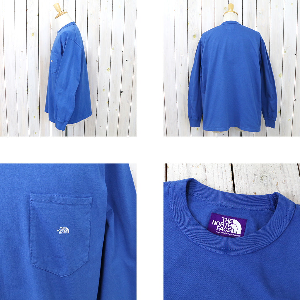 THE NORTH FACE PURPLE LABEL『7oz Long Sleeve Pocket Tee』(Royal Blue/Off White)