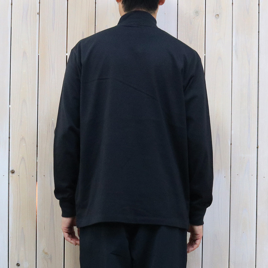 nanamica『L/S Mock Neck Tee』(Black)