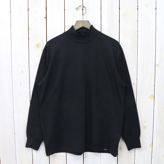 nanamica『L/S Mock Neck Tee』(Black)