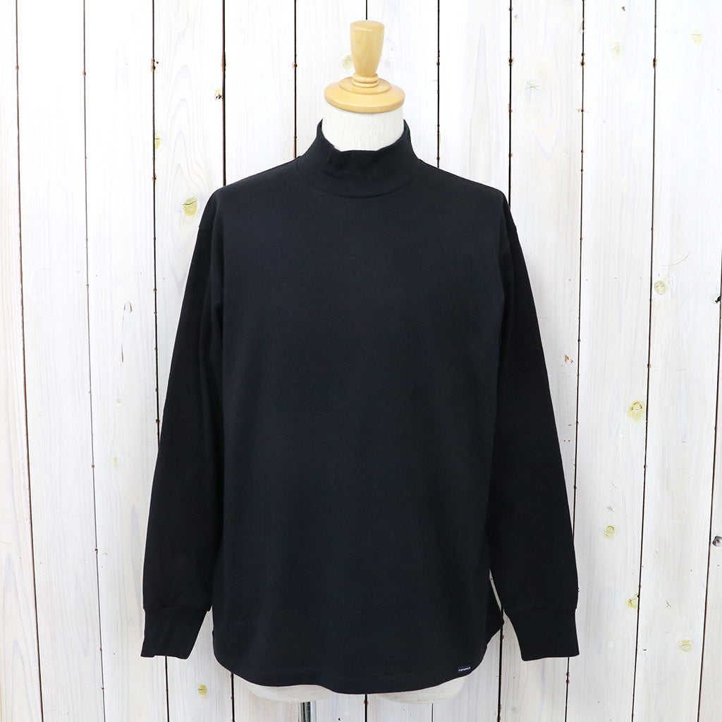 nanamica『L/S Mock Neck Tee』(Black)