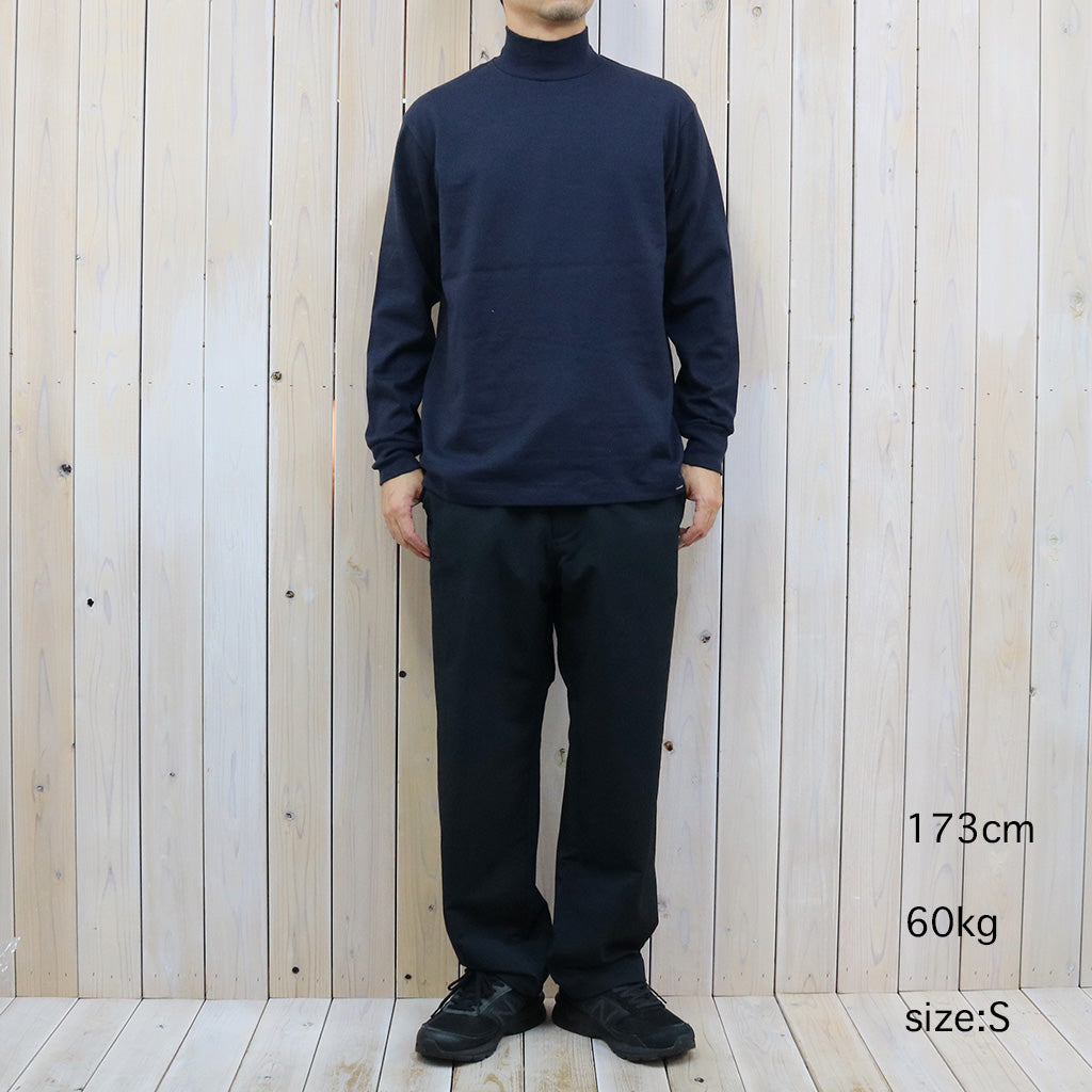 nanamica『L/S Mock Neck Tee』(Navy)