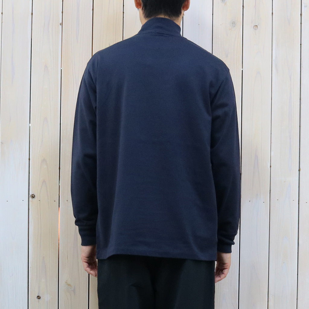 nanamica『L/S Mock Neck Tee』(Navy)