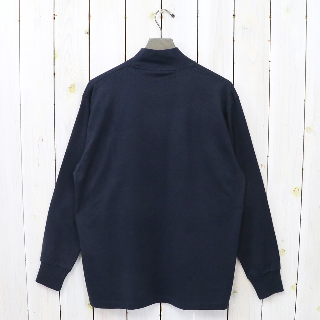 nanamica『L/S Mock Neck Tee』(Navy)