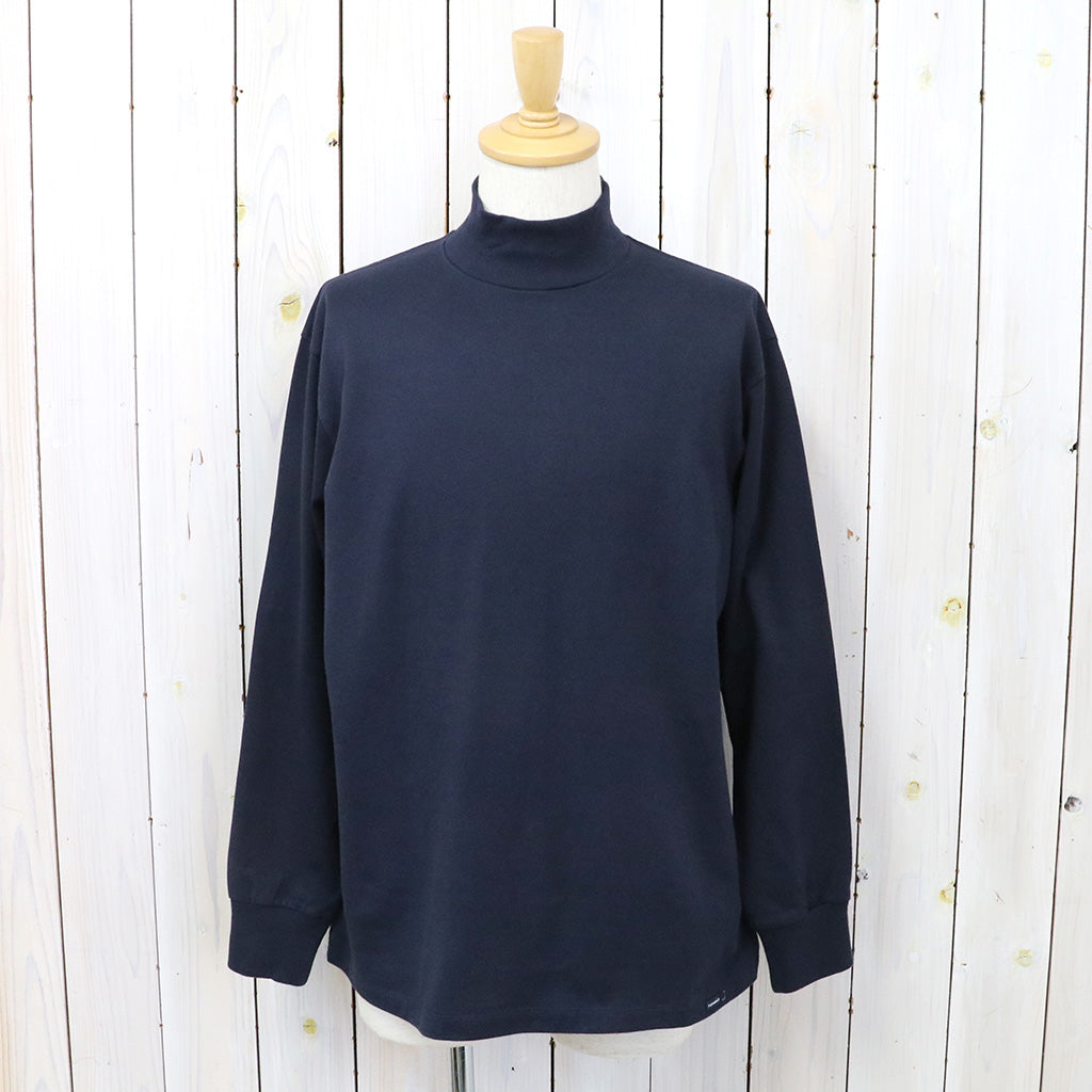 nanamica『L/S Mock Neck Tee』(Navy)