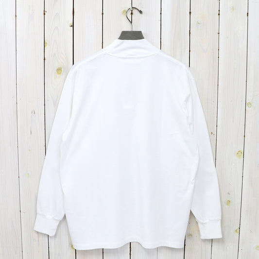 nanamica『L/S Mock Neck Tee』(White)