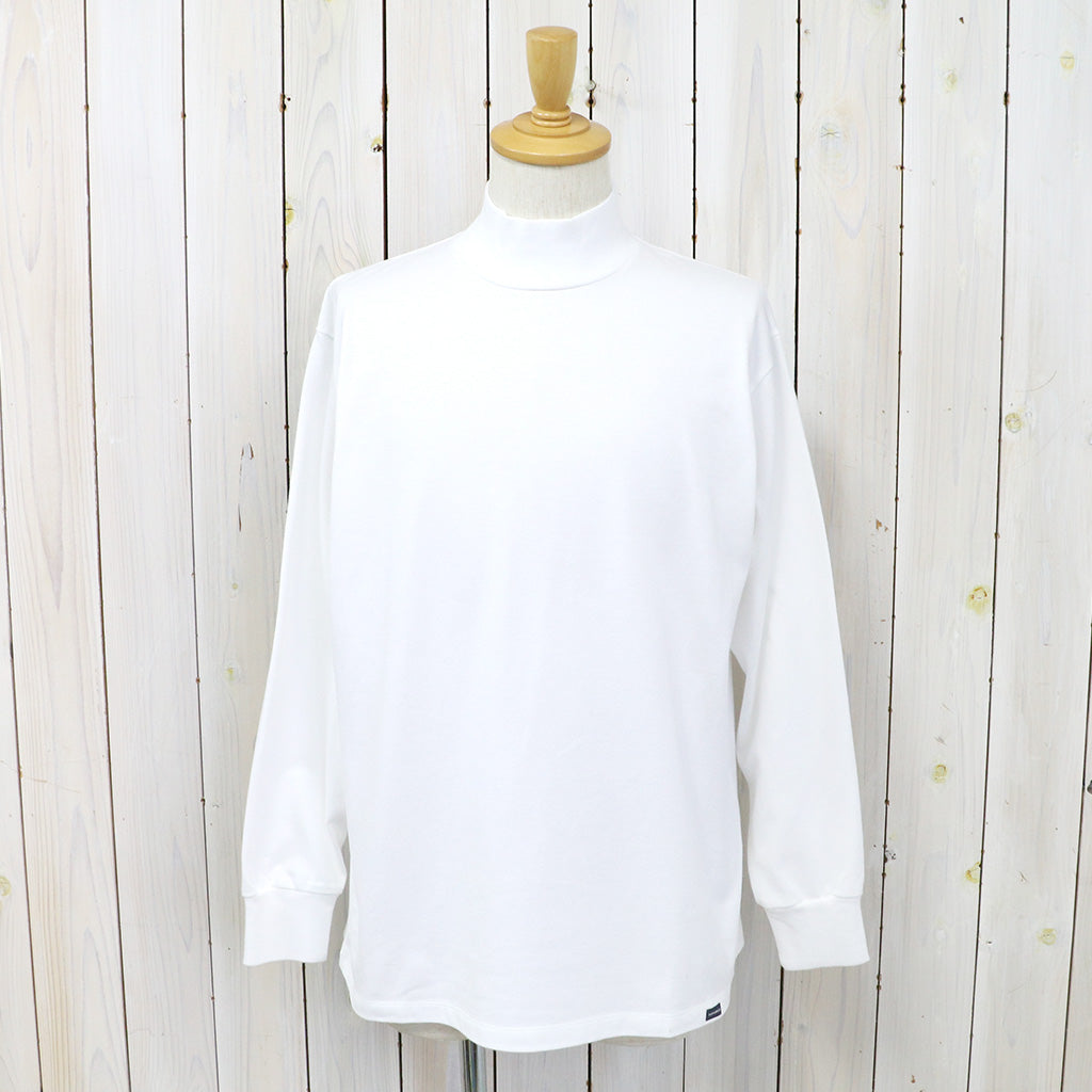 nanamica『L/S Mock Neck Tee』(White)