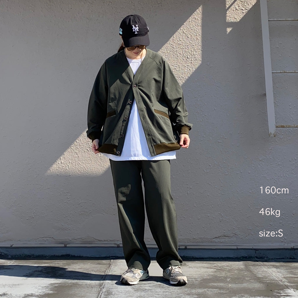 nanamica『ALPHADRY Cardigan』(Olive)