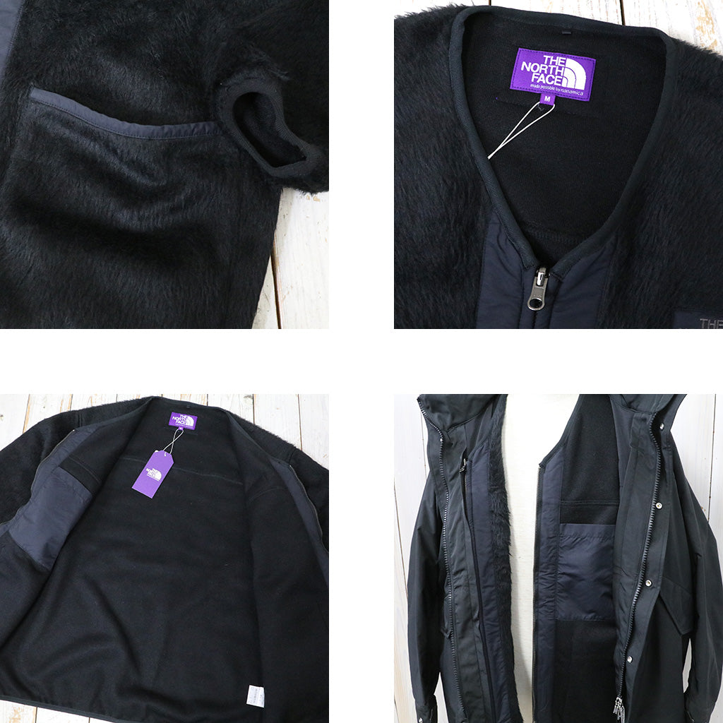 THE NORTH FACE PURPLE LABEL『PLAS Wool Fleece Field Cardigan』(Black)