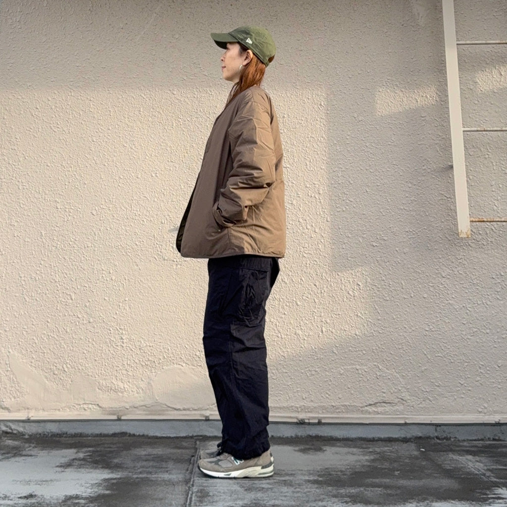 nanamica『Reversible Down Cardigan』(Khaki Beige)