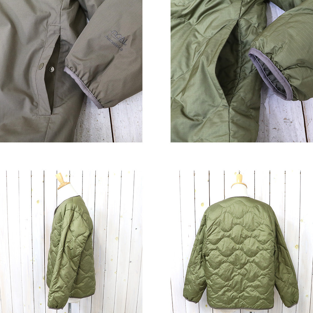 nanamica『Reversible Down Cardigan』(Khaki Beige)