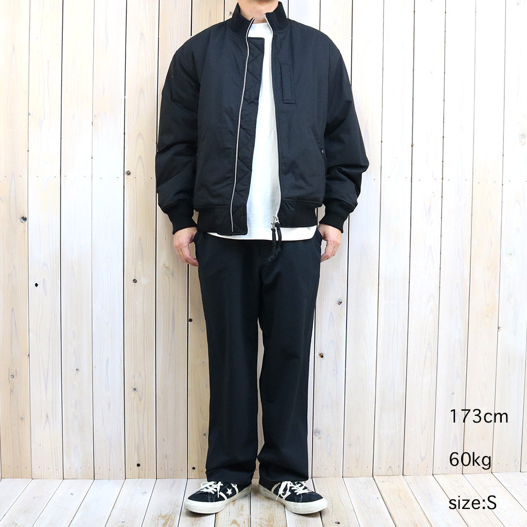 【SALE30%OFF】nanamica『Insulation Varsity Jacket』(Black)