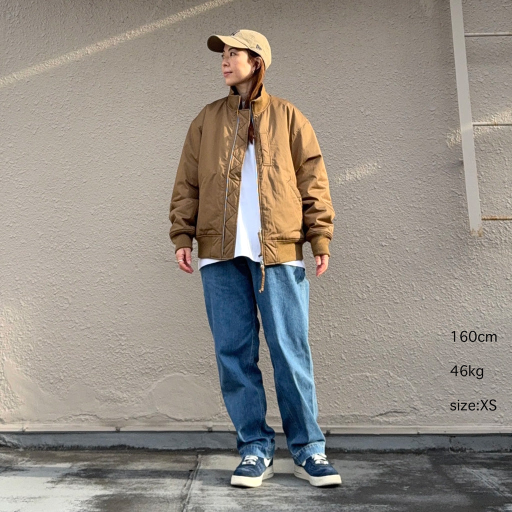 nanamica『Insulation Varsity Jacket』(Light Brown)