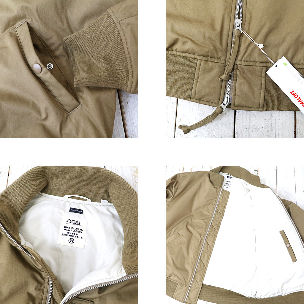 nanamica『Insulation Varsity Jacket』(Light Brown)