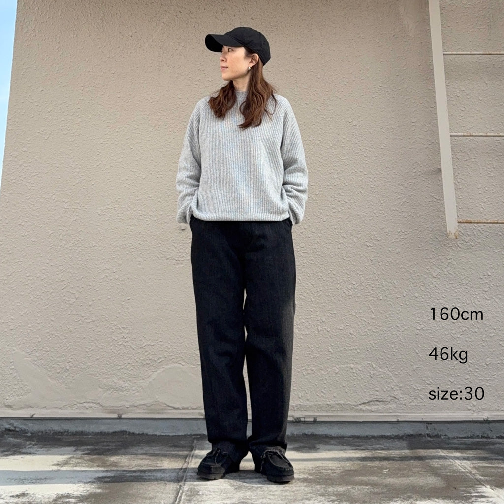 nanamica『Wide Denim Pants』(Black) (S25SC085)