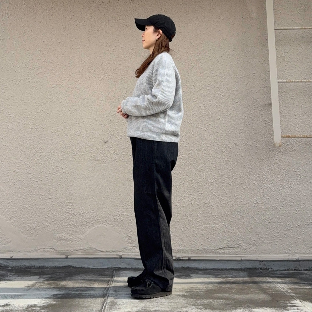 nanamica『Wide Denim Pants』(Black) (S25SC085)
