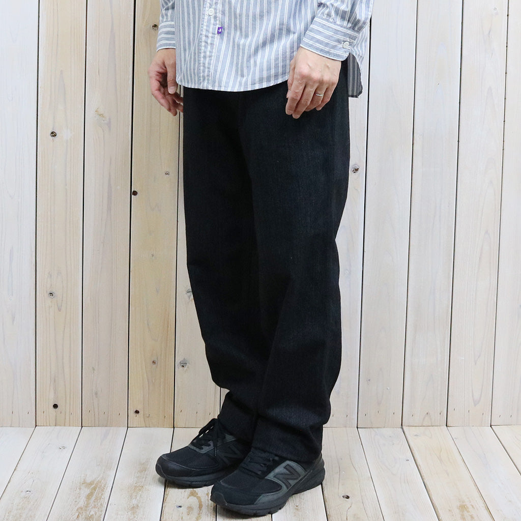 nanamica『Wide Denim Pants』(Black) (S25SC085)