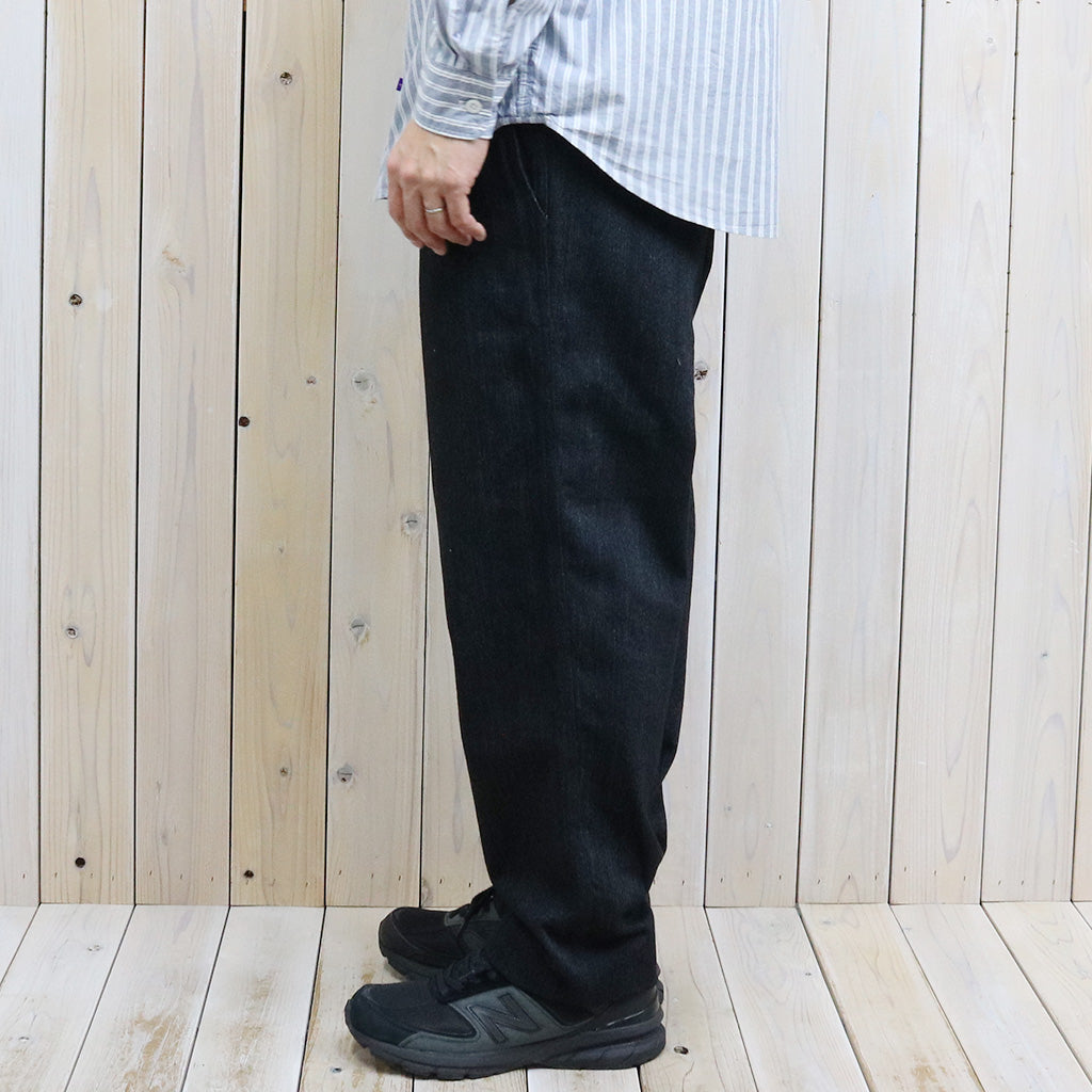 nanamica『Wide Denim Pants』(Black) (S25SC085)