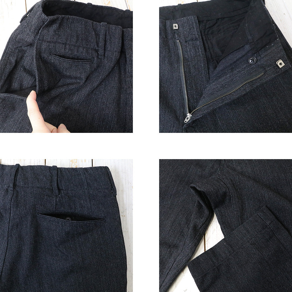 nanamica『Wide Denim Pants』(Black) (S25SC085)