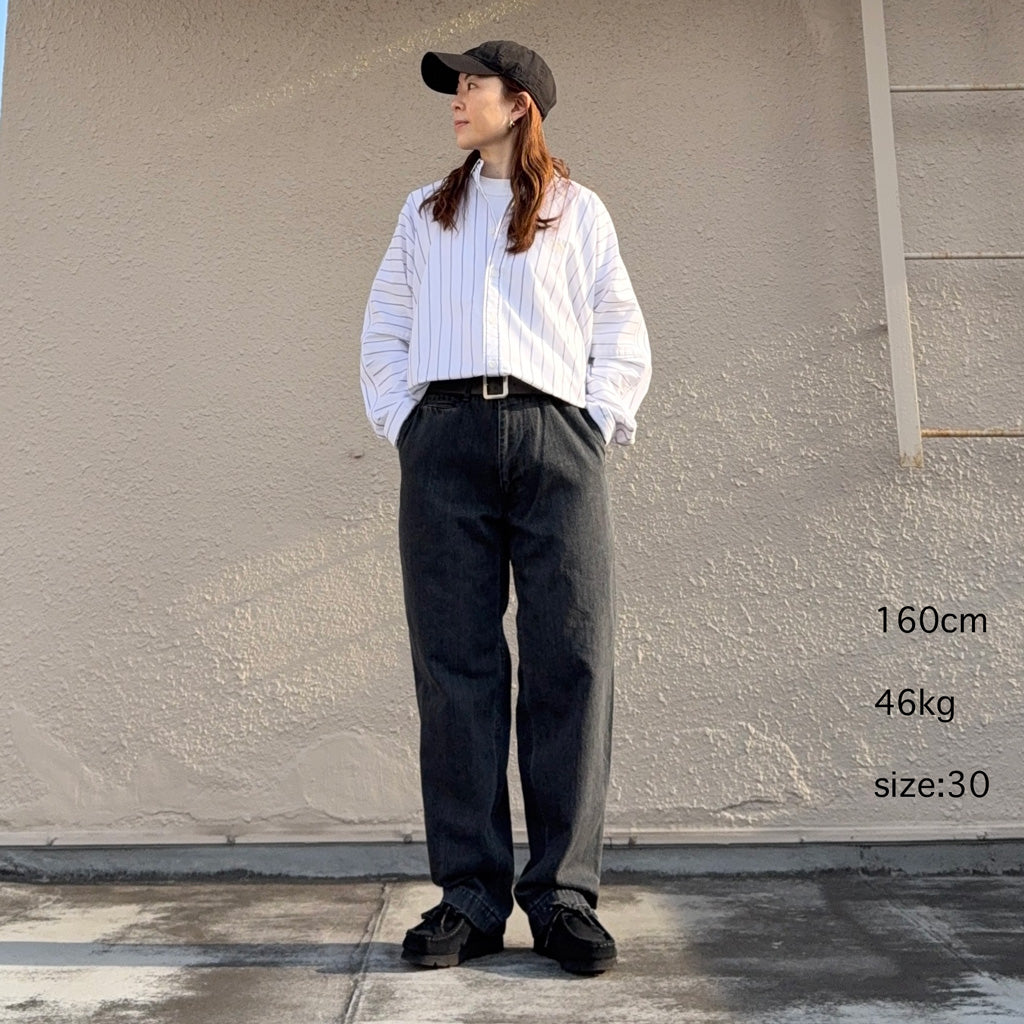 nanamica『Wide Denim Pants』(Gray) (S25SC086)