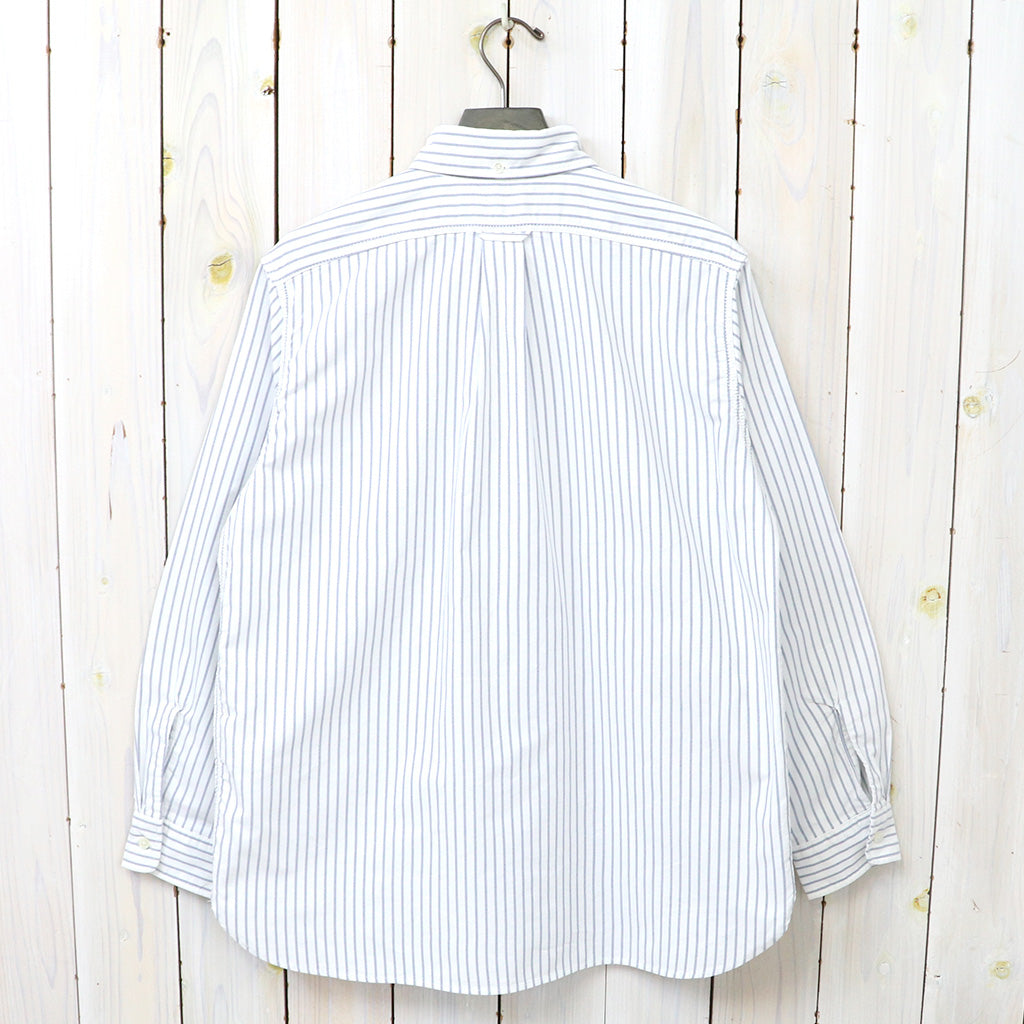 nanamica『Button Down Stripe Wind Shirt』(White)