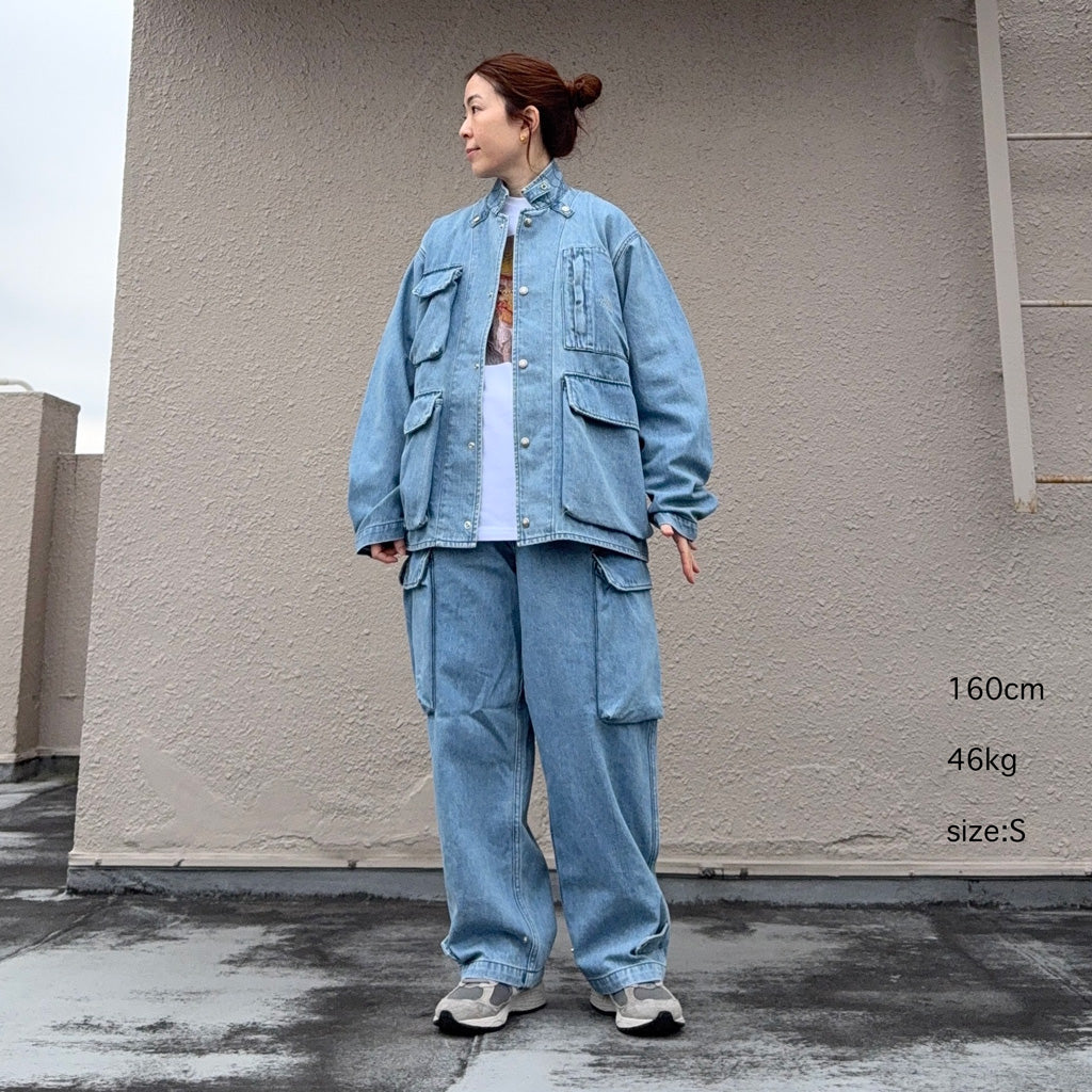 THE NORTH FACE PURPLE LABEL : Denim Stroll Field Jacket (Indigo Bleach)
