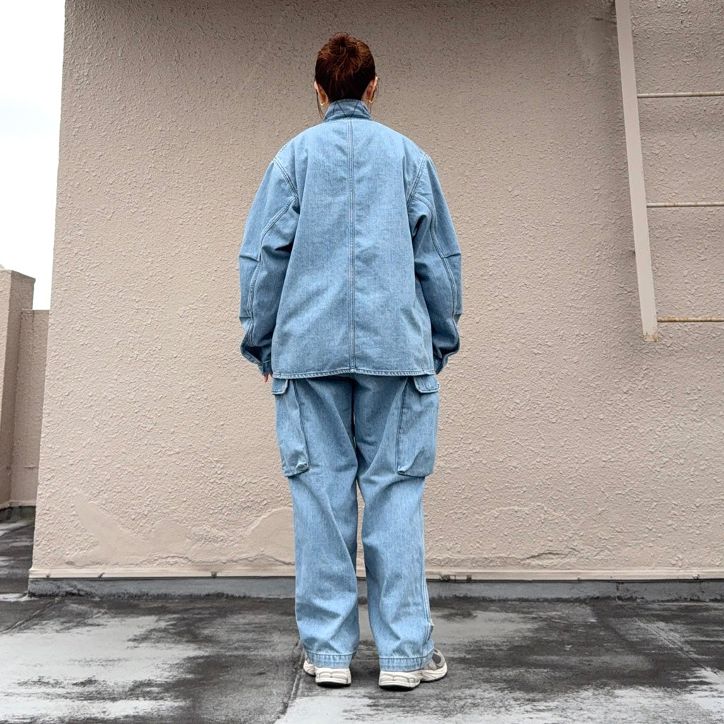 THE NORTH FACE PURPLE LABEL : Denim Stroll Field Jacket (Indigo Bleach)