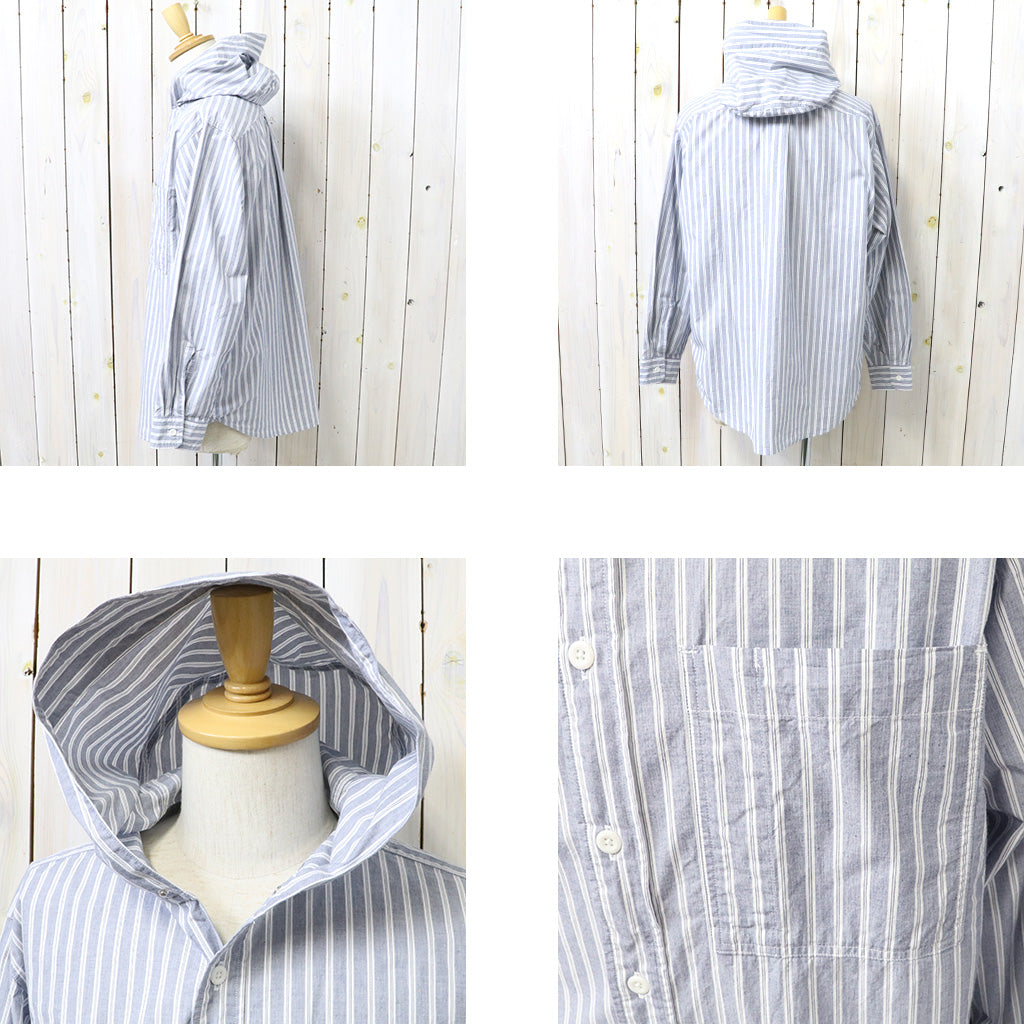 THE NORTH FACE PURPLE LABEL『Mountain Striped Hooded Shirt』(Navy)