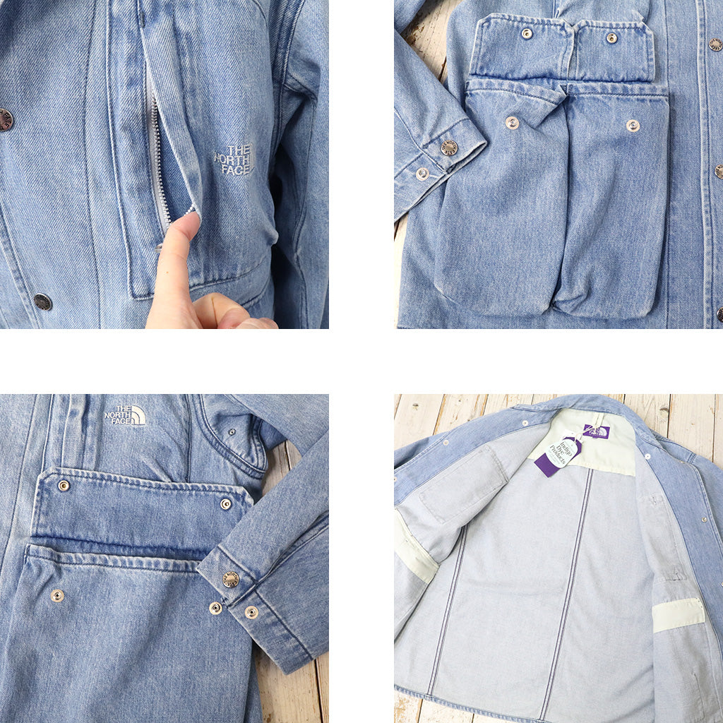 THE NORTH FACE PURPLE LABEL : Denim Stroll Field Jacket (Indigo Bleach)