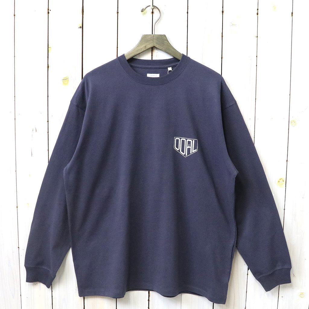 nanamica『OOAL L/S Graphic Tee』(Vintage Navy)