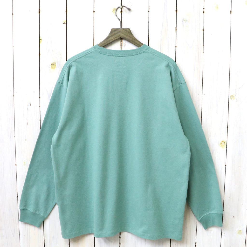 nanamica『OOAL L/S Graphic Tee』(Coral Green)