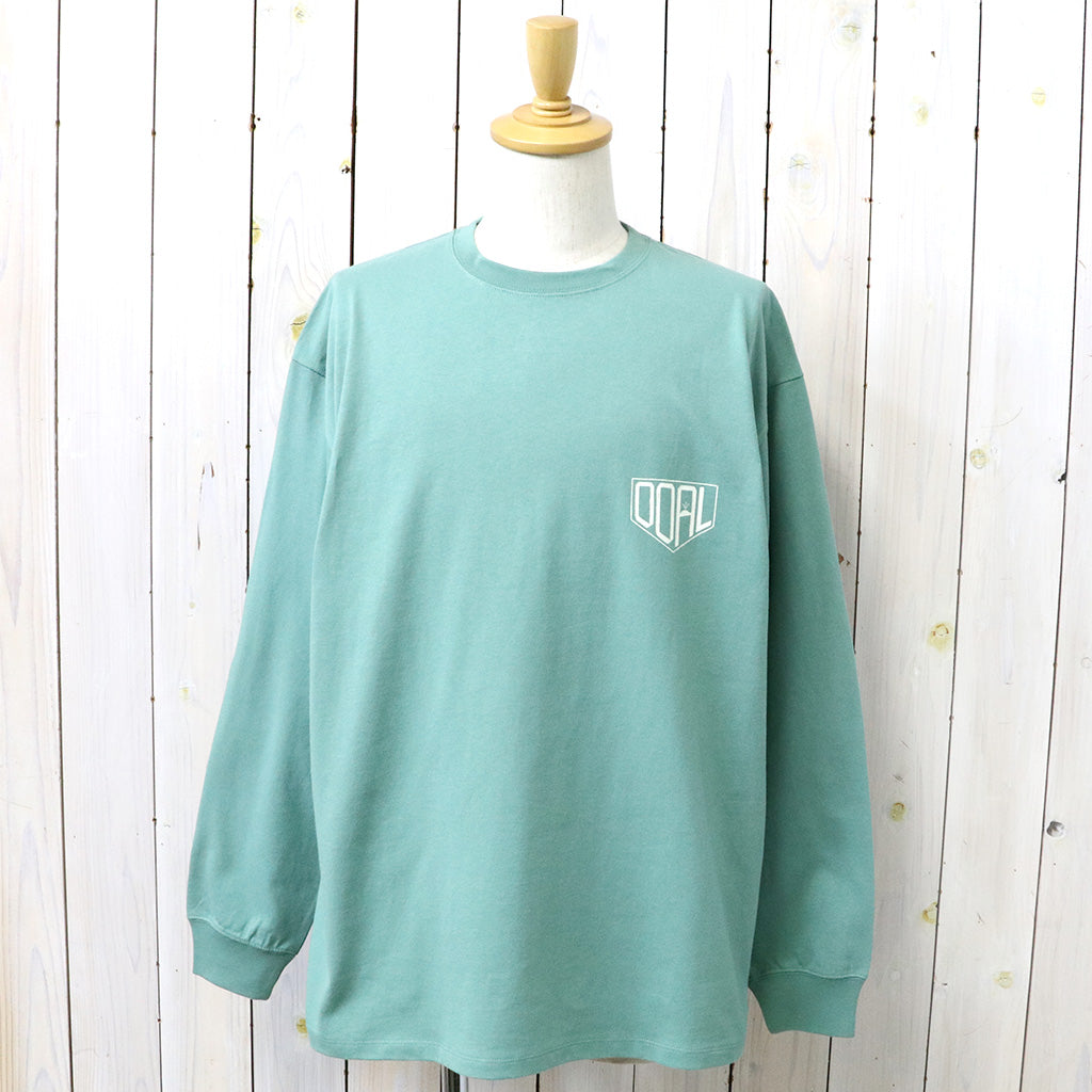 nanamica『OOAL L/S Graphic Tee』(Coral Green)