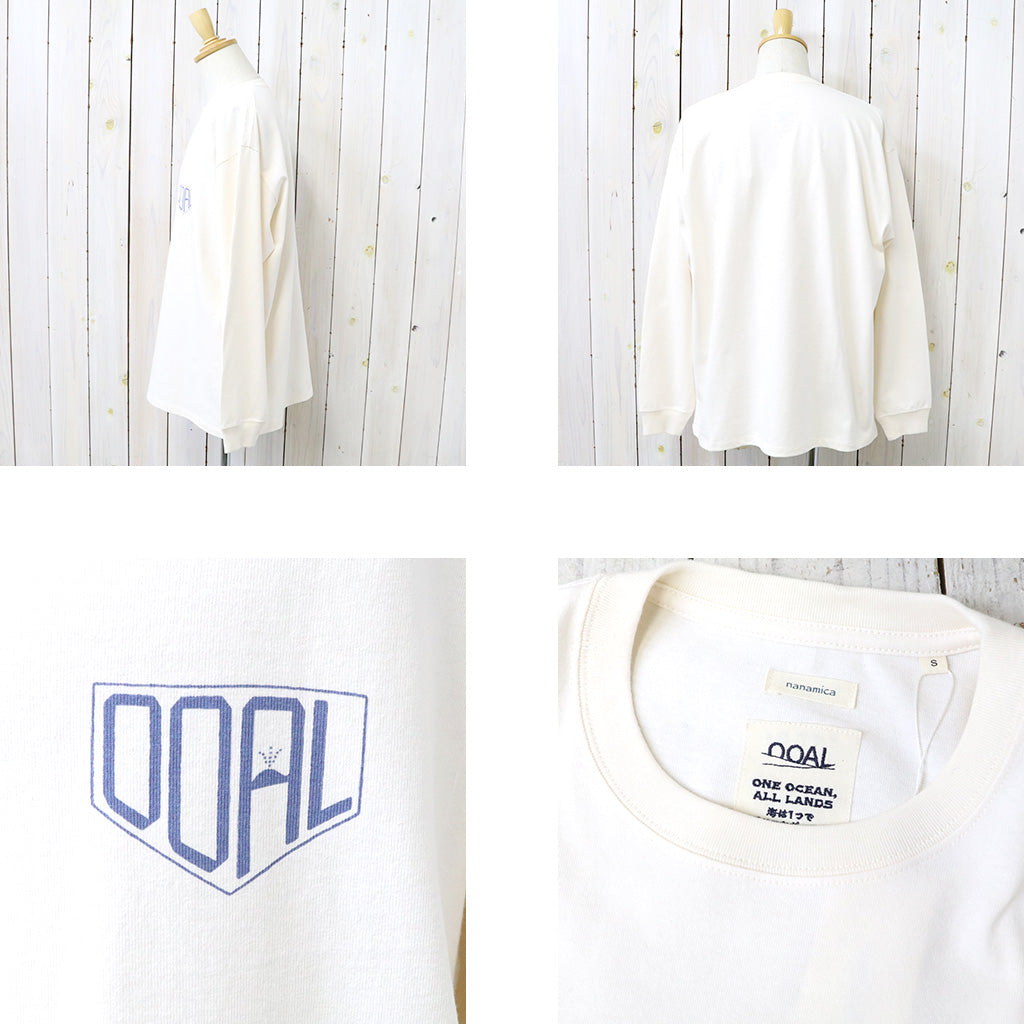 nanamica : OOAL L/S Graphic Tee (Ivory)