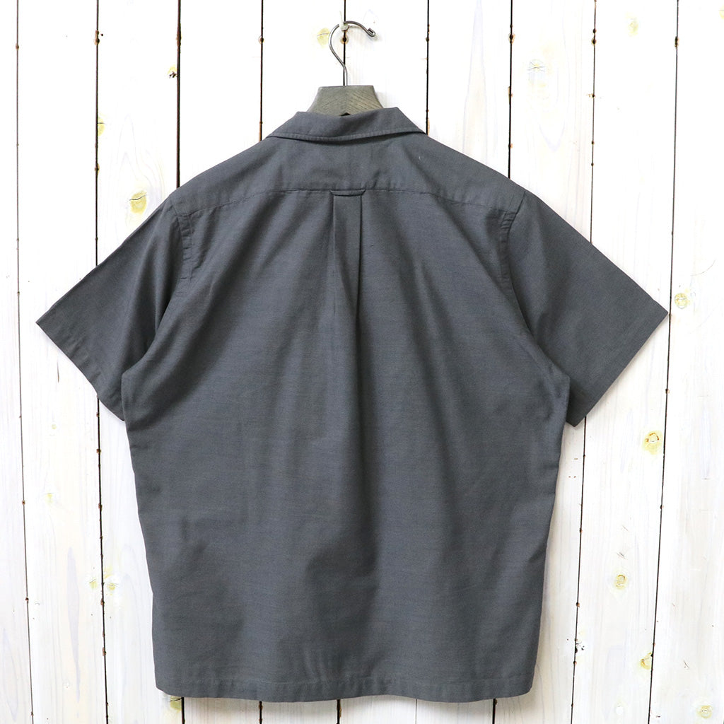 nanamica『Open Collar Panama S/S Shirt』(Gray)