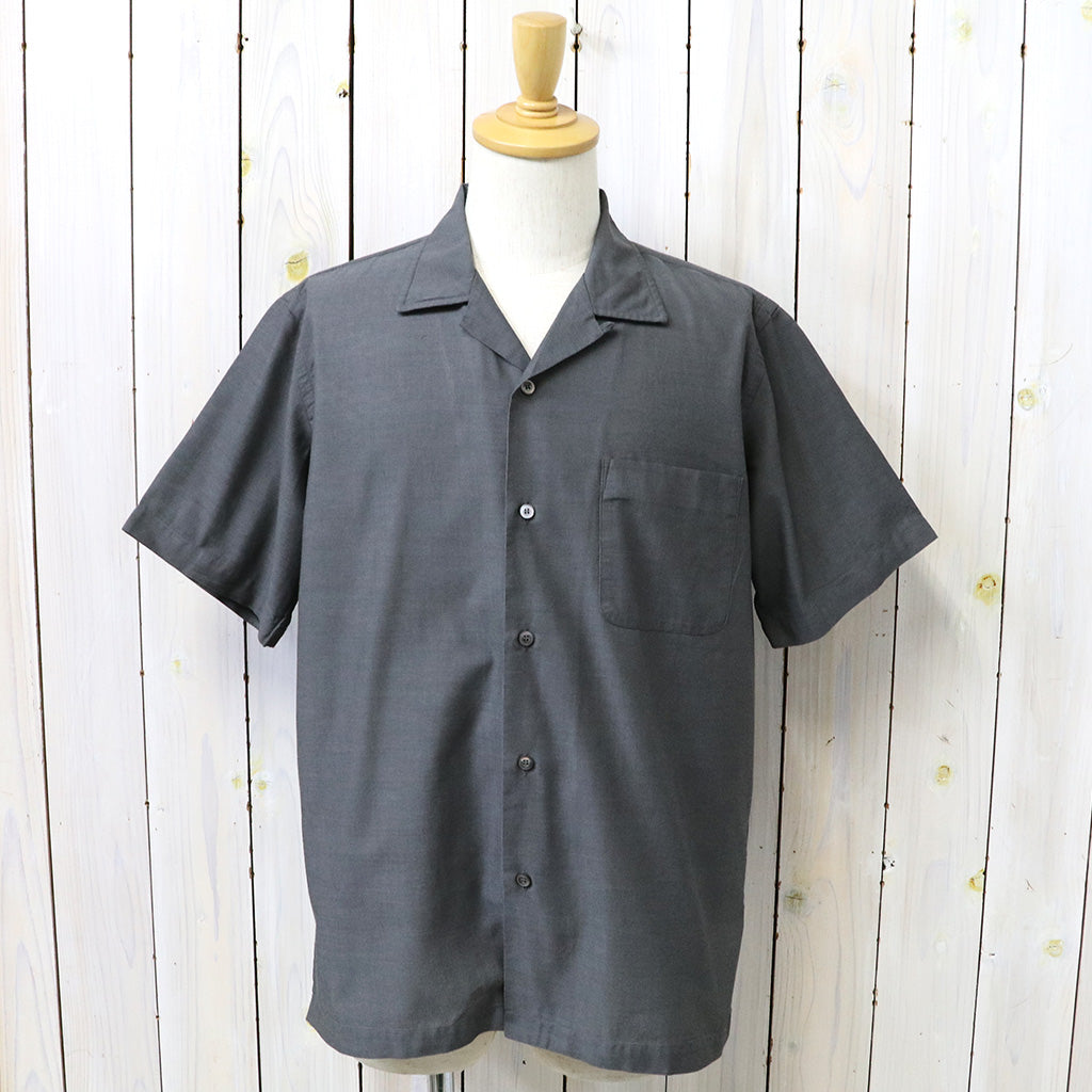 nanamica『Open Collar Panama S/S Shirt』(Gray)