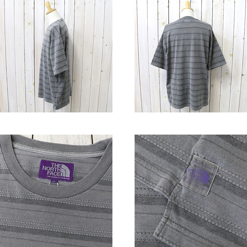 THE NORTH FACE PURPLE LABEL『Jacquard Field Tee』(Asphalt Gray)