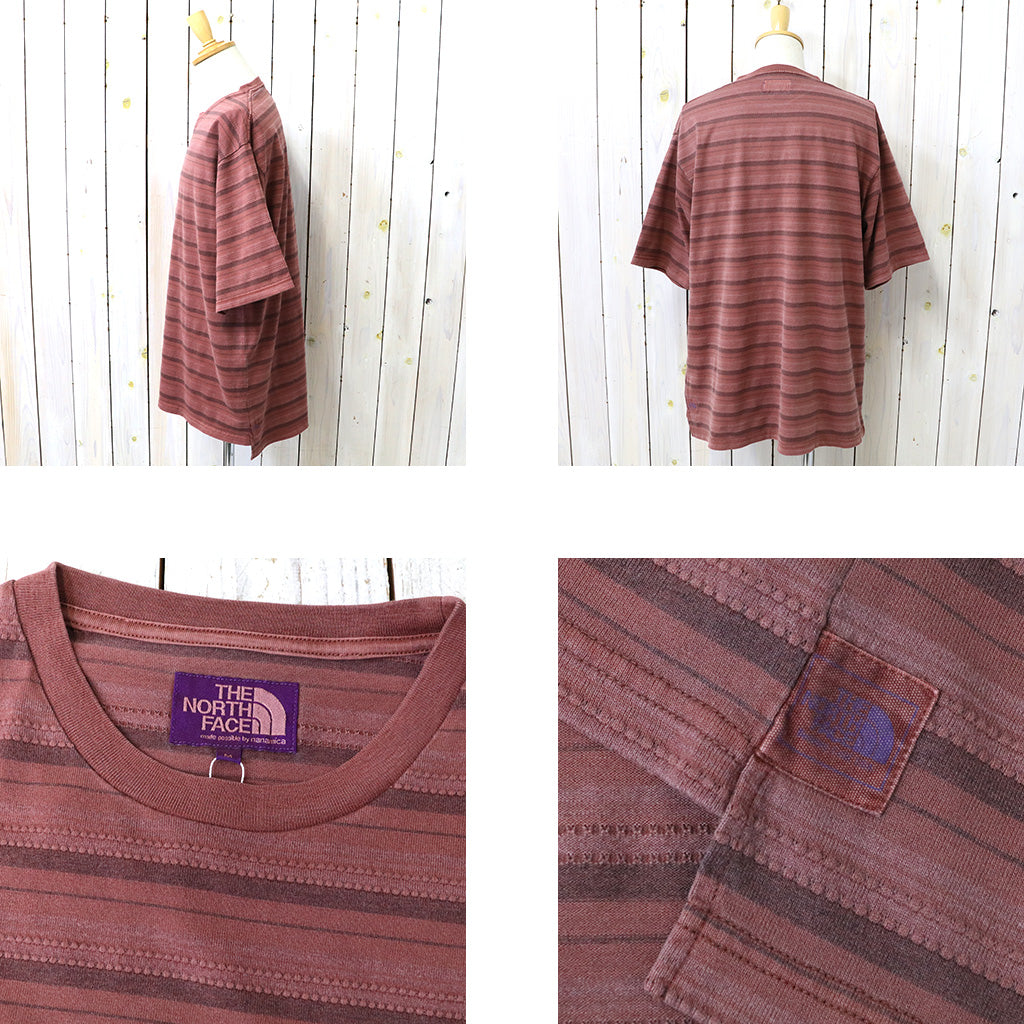 THE NORTH FACE PURPLE LABEL『Jacquard Field Tee』(Mix Red)