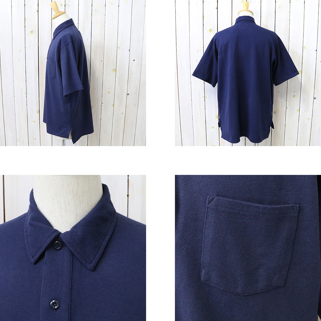 THE NORTH FACE PURPLE LABEL『Moss Stitch Field Big Polo』(Navy)