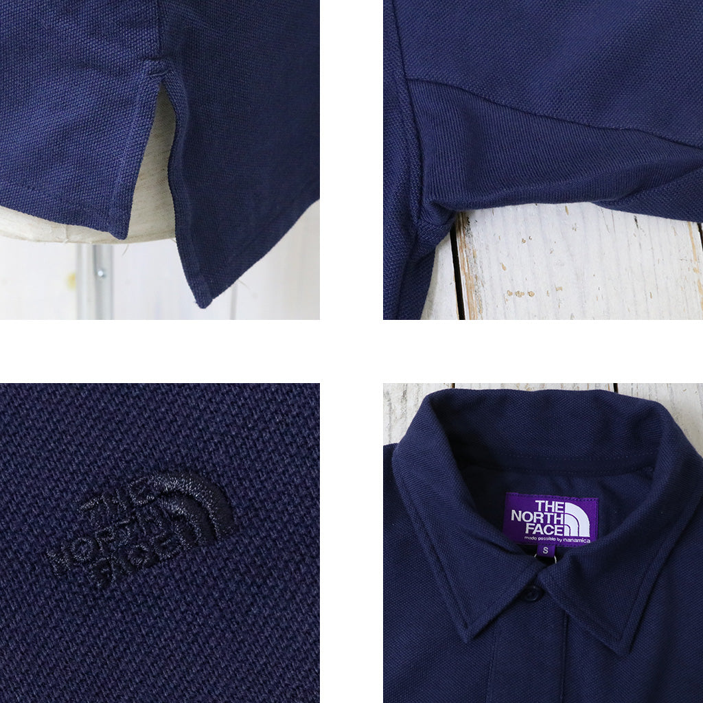 THE NORTH FACE PURPLE LABEL『Moss Stitch Field Big Polo』(Navy)