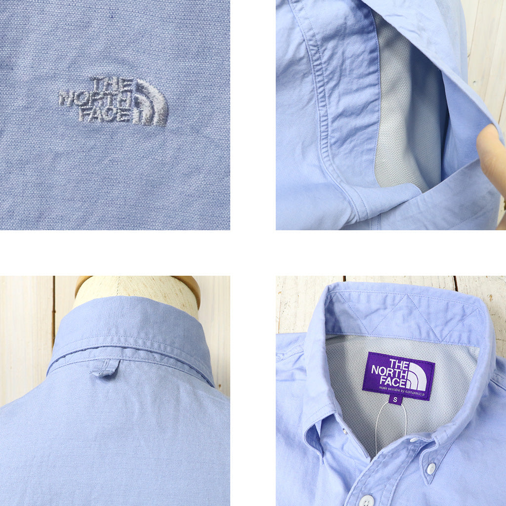THE NORTH FACE PURPLE LABEL : Button Down Field S/S Shirt (Sax)