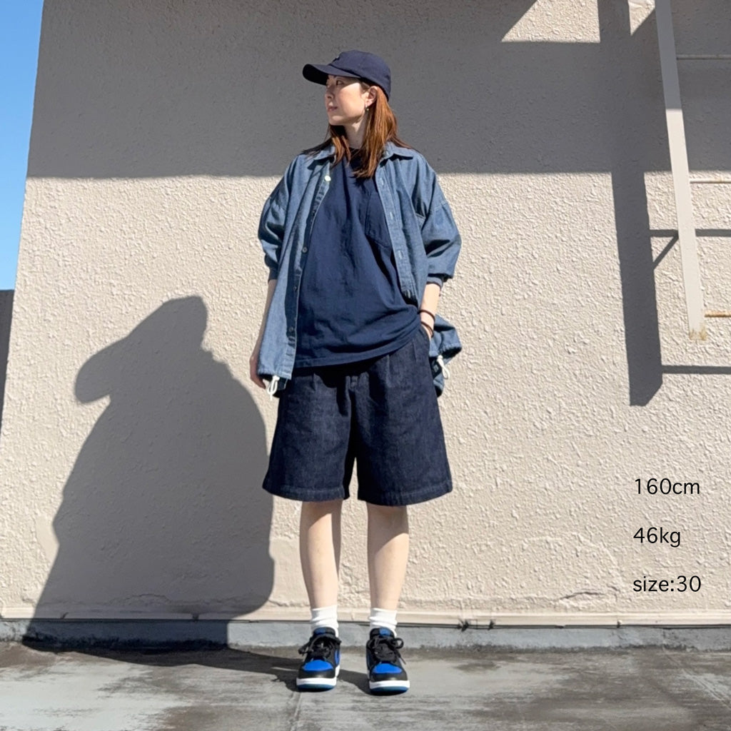 THE NORTH FACE PURPLE LABEL : Denim Tuck Field Shorts (Indigo)