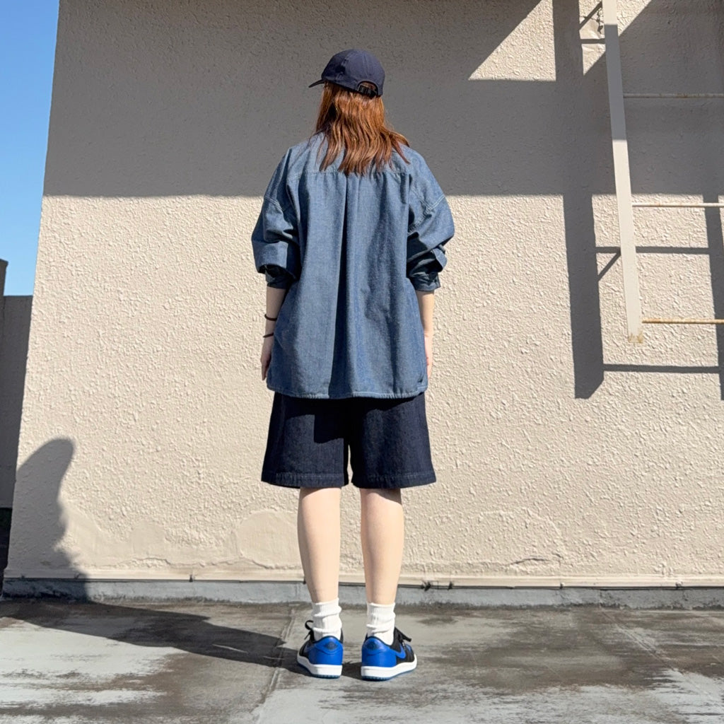 THE NORTH FACE PURPLE LABEL : Denim Tuck Field Shorts (Indigo)