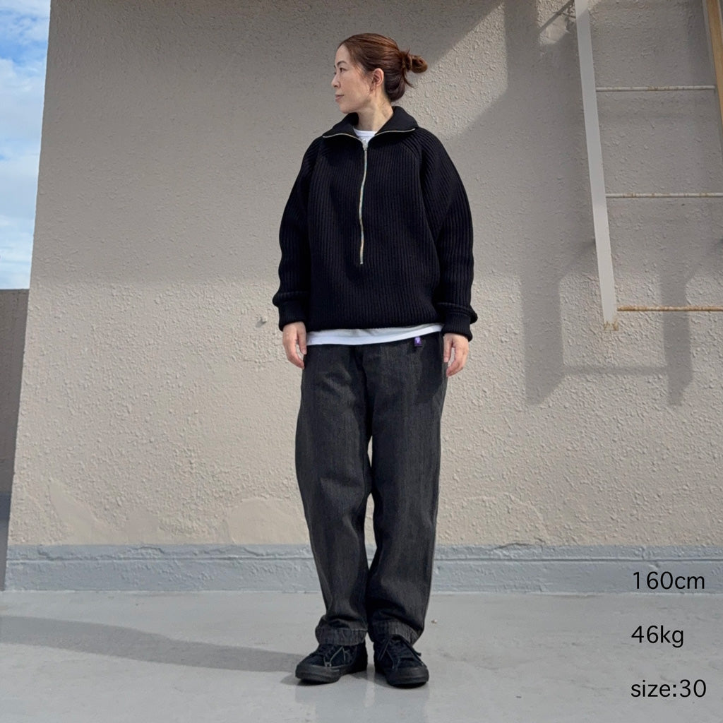 THE NORTH FACE PURPLE LABEL : Denim Wide Tapered Field Pants (Gray)