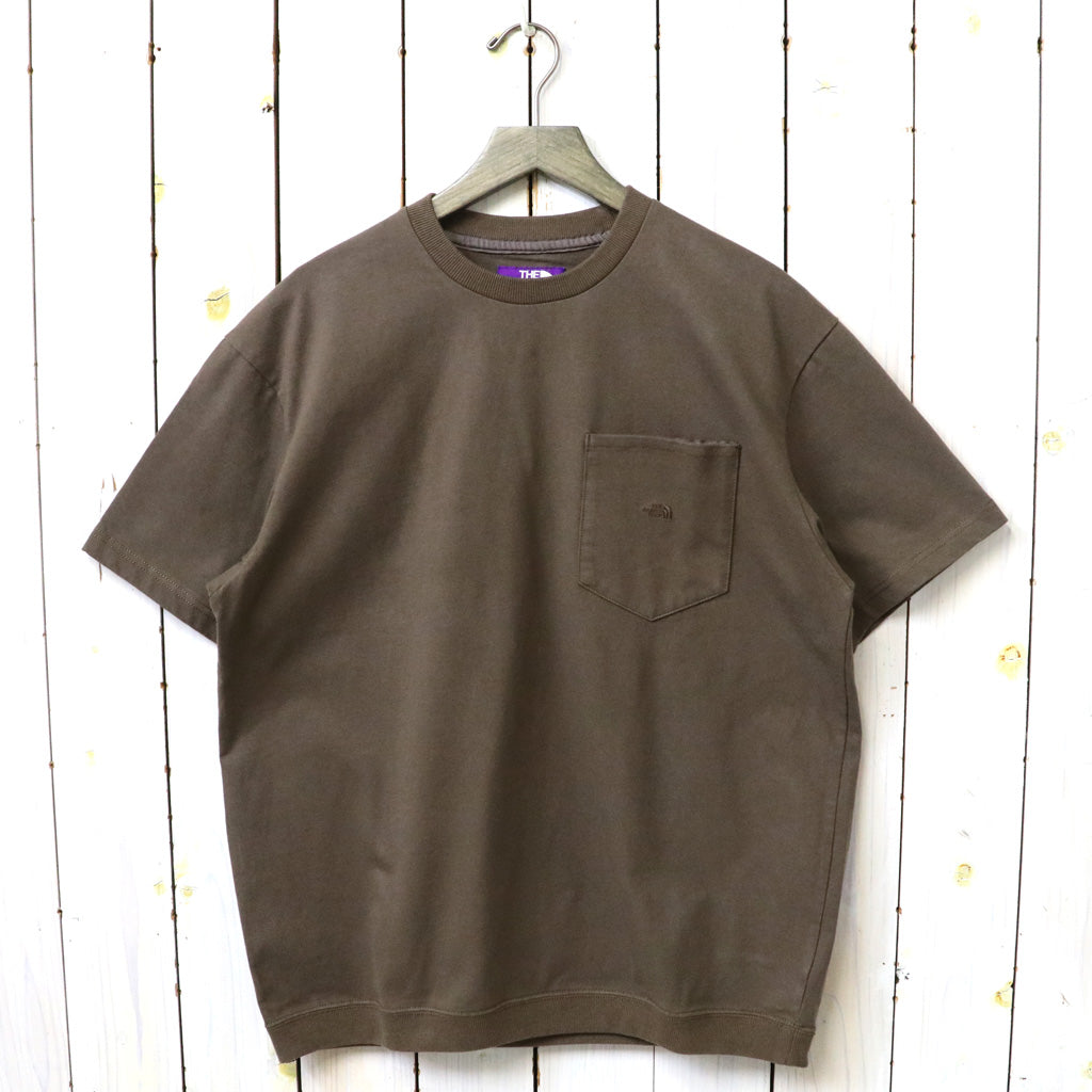 THE NORTH FACE PURPLE LABEL : High Bulky Pocket Tee (Brown)