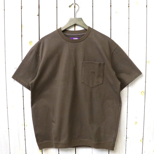 THE NORTH FACE PURPLE LABEL : High Bulky Pocket Tee (Brown)